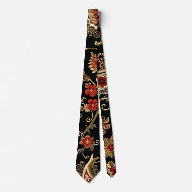 Paisley, Victorian, Gothic,  Neck Tie (Front)