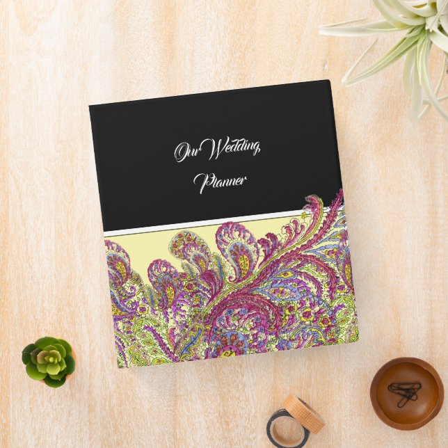 Paisley Wedding Planner Binder (In Situ)
