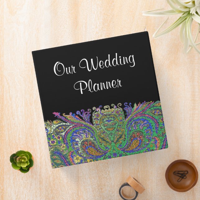 Paisley Wedding Planner Binder (In Situ)