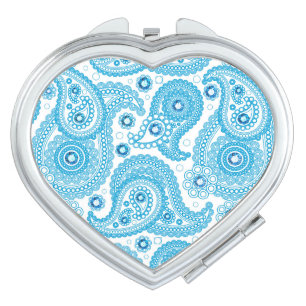 Paisley With Diamonds Compact Mirror