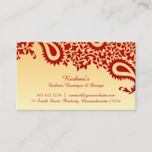 Paisleys Elegant Business Card