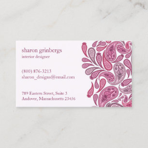 Paisleys Elegant Business Card