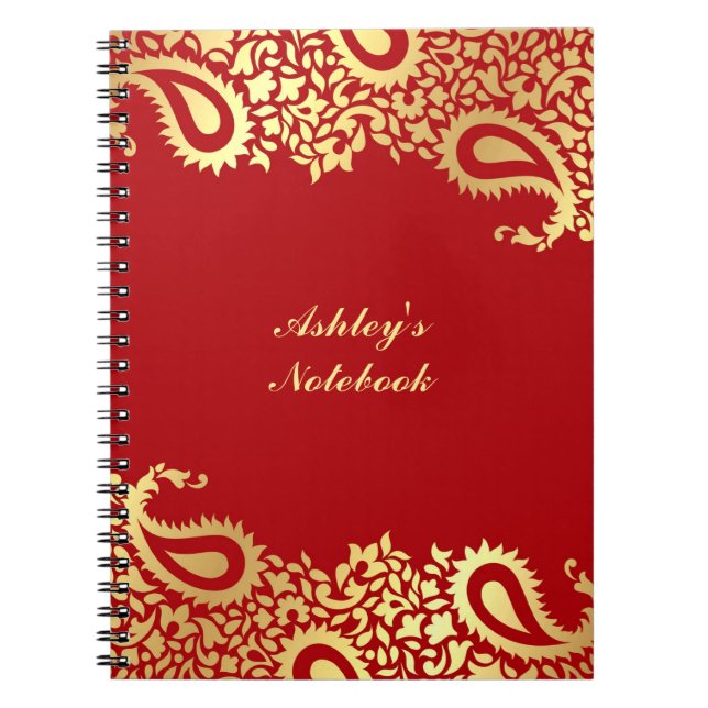 Paisleys Indian Style Notebook (Front)