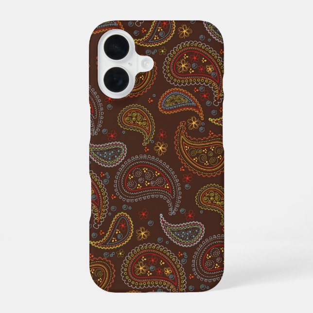 Paisleys Texture Background Iphone Case (Back)
