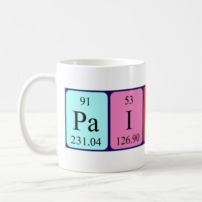 Paityn periodic table name mug (Left)