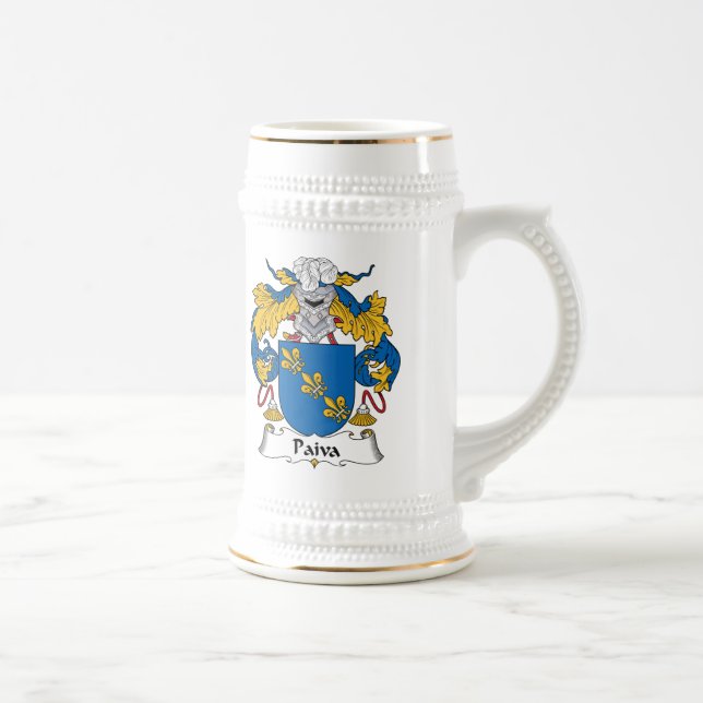 Paiva Family Crest Beer Stein (Right)