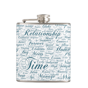 Paix Nuage de Mots Texte Motif Message Motif Flask