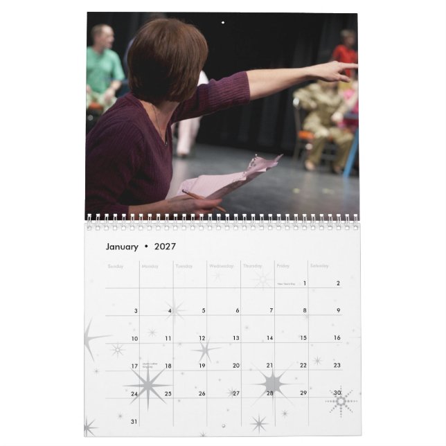 Pajama Game Calendar (Jan 2027)