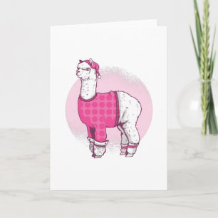 Pajama llama card