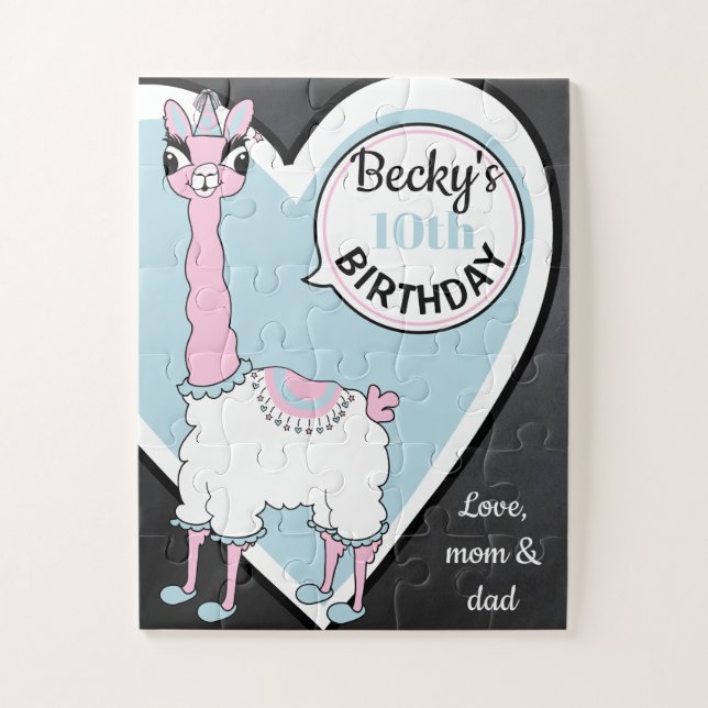 Pajama Llama Jigsaw Puzzle (Vertical)