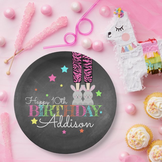 Pajama Party Birthday Paper Plates (Party)