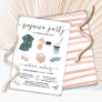 Pajama Party Bridal Shower Lingerie  Invitation