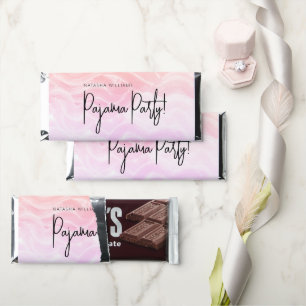 Pajama Party Colorful Pastel Elegant Hershey Bar Favors