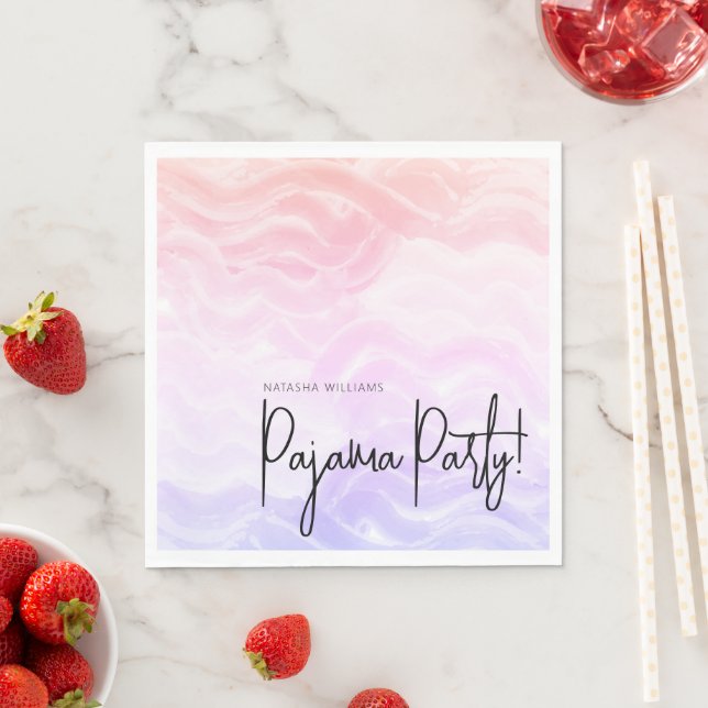 Pajama Party Colorful Pastel Elegant  Napkins (Insitu)