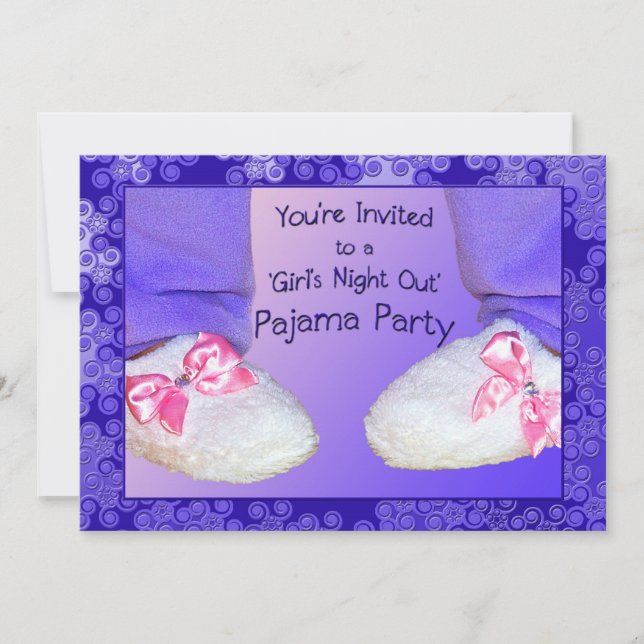 Pajama Party Invitations (Front)