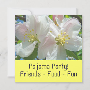 Pajama Party! Invitations Blossoms Sleepover Party