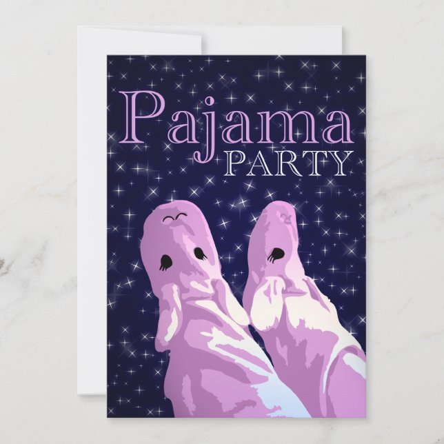 pajama party invitations : nightshine (Front)
