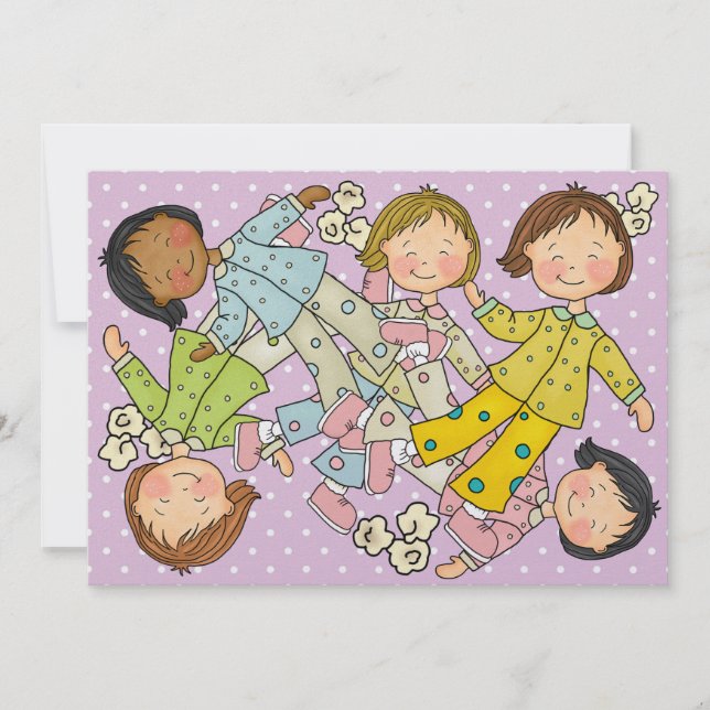 Pajama Party / Sleep Over - SRF Invitation (Front)