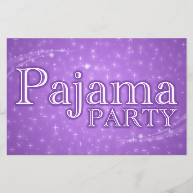 pajama party : starshine flyer (Front)