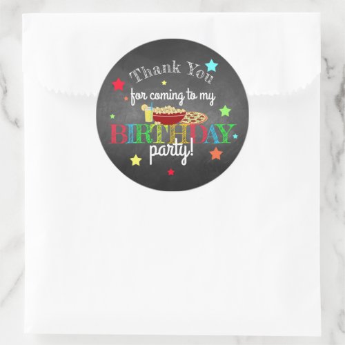 Pajama Party Thank You Sticker