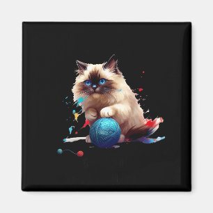 Pajama Ragdoll Cat Perfect For Cat Lovers! For Men Magnet