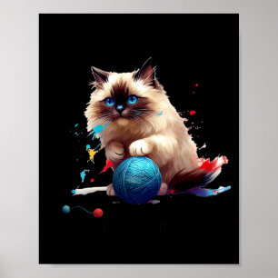 Pajama Ragdoll Cat Perfect For Cat Lovers! For Men Poster