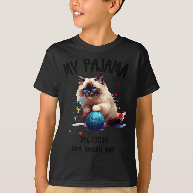 Pajama Ragdoll Cat Perfect For Cat Lovers! For Men T-Shirt (Front)