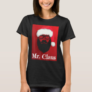 Pajamas Mens Mr And Mrs Claus Couples Matching Chr T-Shirt
