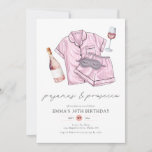 Pajamas Prosecco PJ Party Blush Pink 30th Birthday Invitation<br><div class="desc">Introducing our "Pajamas Prosecco PJ Party Blush Pink 30th Birthday Invitation." This charming invitation sets the stage for a cozy and stylish celebration. With its blush pink hue and playful "Pajamas Prosecco PJ Party" theme, it promises a night of comfort and fun. Customize the details to suit your event and...</div>