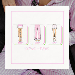 Pajamas & Pungs Mahjong Ladies Party Napkins