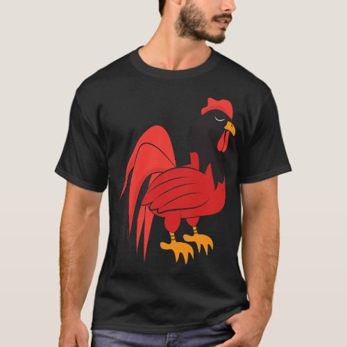 Pajamas Snooze Light Late Risers Rooster Chicken S T_Shirt