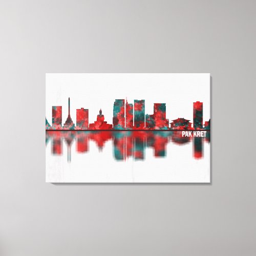 Pak Kret Thailand Skyline Canvas Print