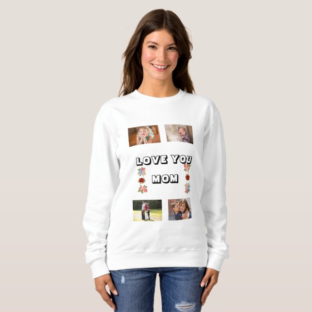  Pakenham Modern  Love Mom roses  Sweatshirt (Front Full)