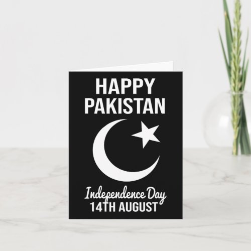 Pakistan 14th August Independence Day Pakistani Fl Card