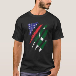 Pakistan American Grown Flag USA Patriot Heritage T-Shirt