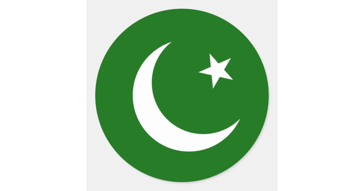 pakistan classic round sticker | Zazzle