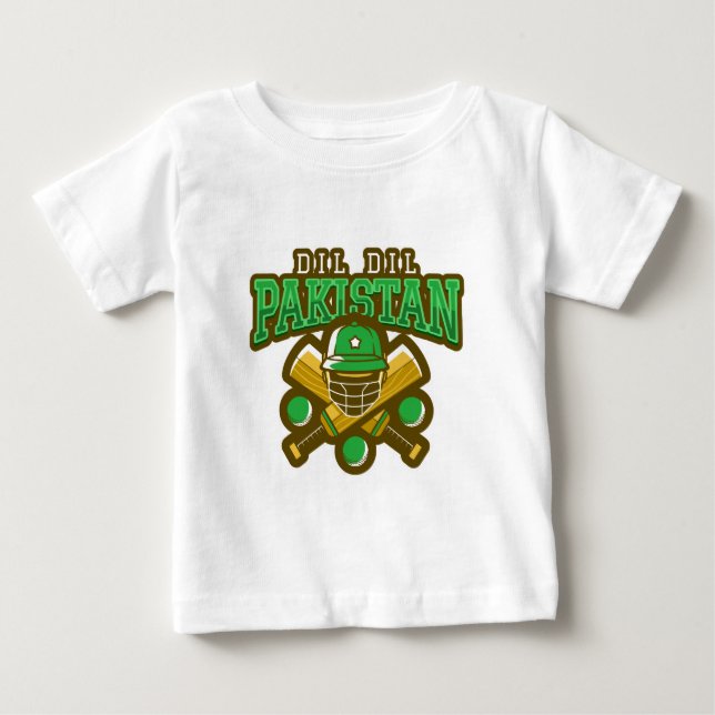 Pakistan Cricket Baby T-Shirt (Front)