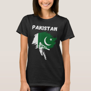 Pakistan Cricket Jersey Cricket Flag Of Pakistan T-Shirt