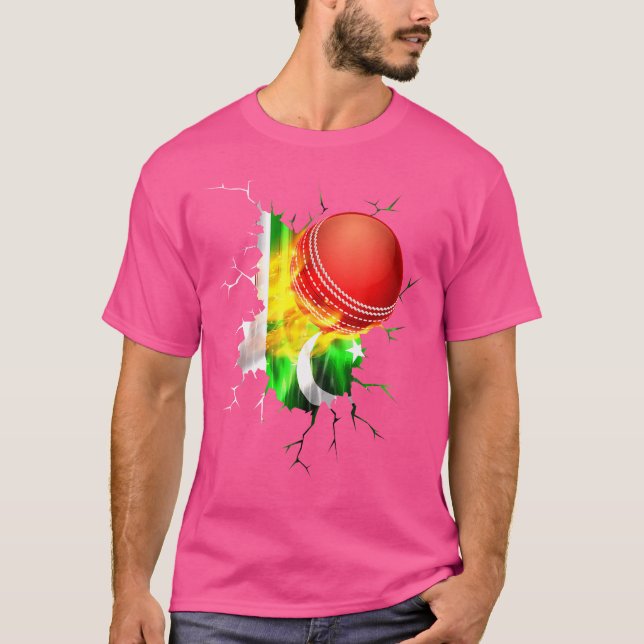 Pakistan Cricket Pakistani 2019 National Fans Jers T-Shirt (Front)