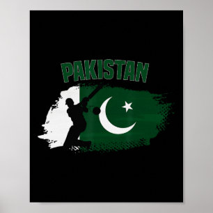 Pakistan Cricket Supporters Flag Pakistan Cricket Poster