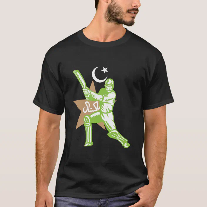 Pakistan National Team Cricket Style Flag Jersey T-shirt All Sizes Available 