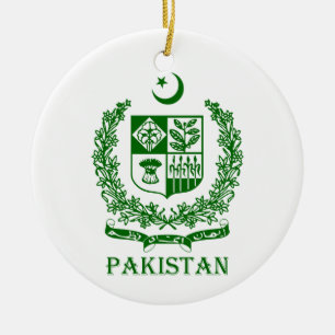PAKISTAN - emblem/coat of arms/flag/symbol Ceramic Ornament