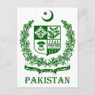 PAKISTAN - emblem/coat of arms/flag/symbol Postcard