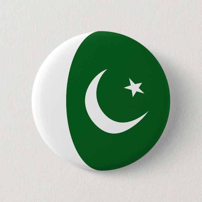 Pakistan Fisheye Flag Button (Front)