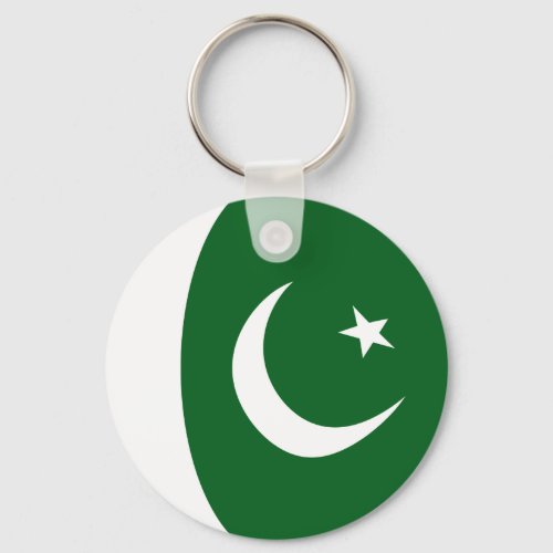 Pakistan Fisheye Flag Keychain