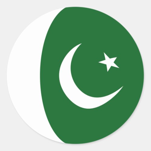 Pakistan Fisheye Flag Sticker