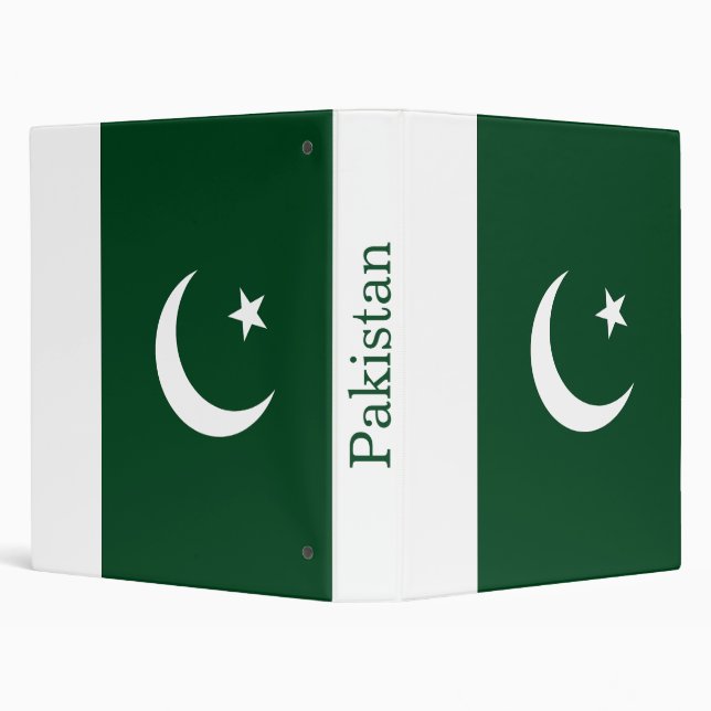 Pakistan Flag 3 Ring Binder (Background)