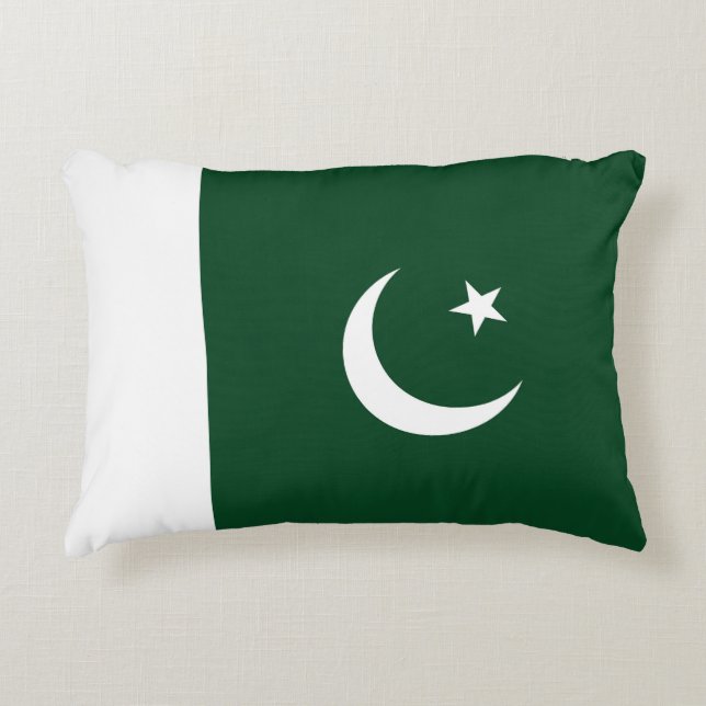 Pakistan flag accent pillow (Front)