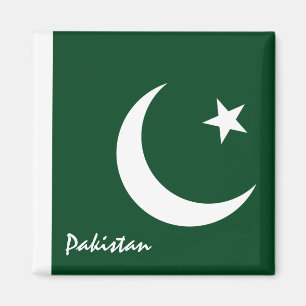 Pakistan flag & Asia holiday/sports fans Magnet