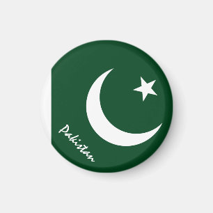 Pakistan flag & Asia - travel/sports fans Magnet